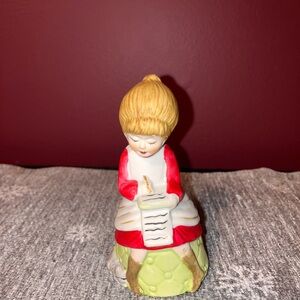Charming Red and Cream Figurine